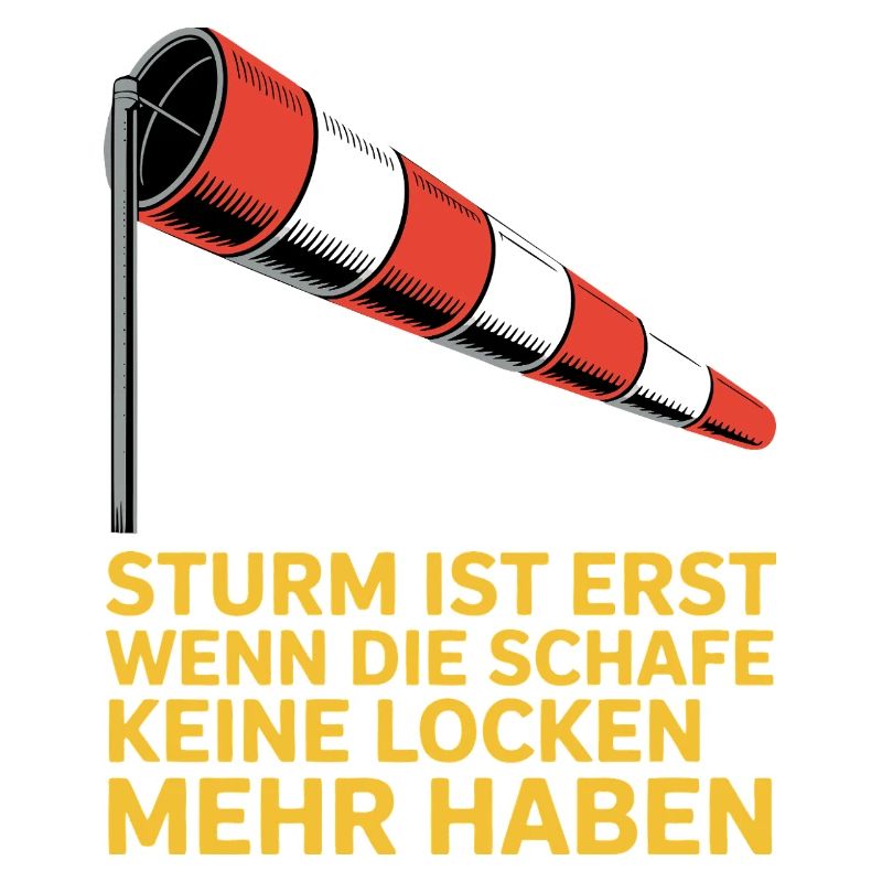 Storm text with windsock