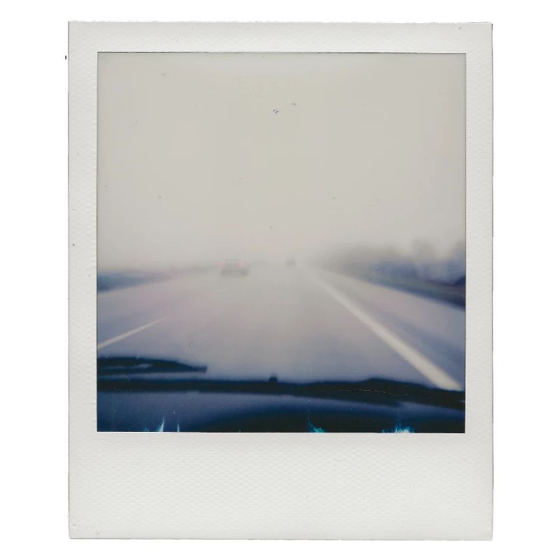 Neblige Autobahn