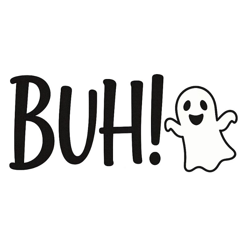 Verspieltes Boo Halloween Design