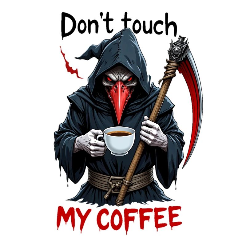 Ne touchez pas à mon café - Grim Reaper