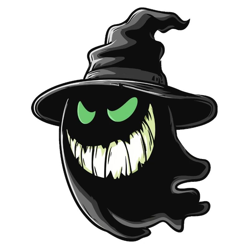 fantôme avec sourire, spectre errant, apparition