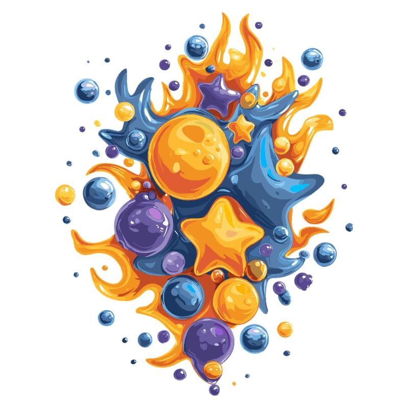 Comet Fire Color Explosion