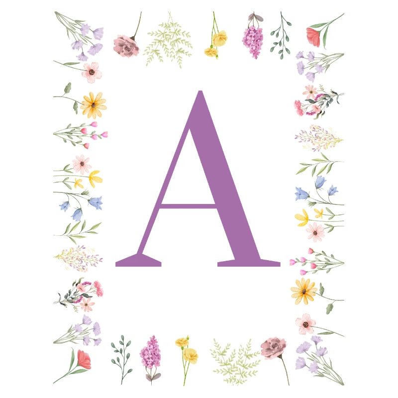 Floral Initial