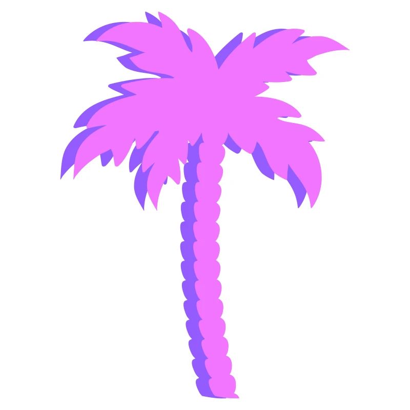 Lila Palmen Gradient