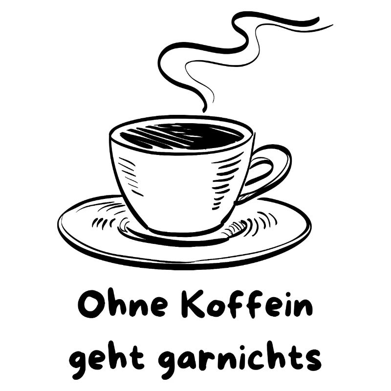 Tasse à café avec design de dicton de caféine