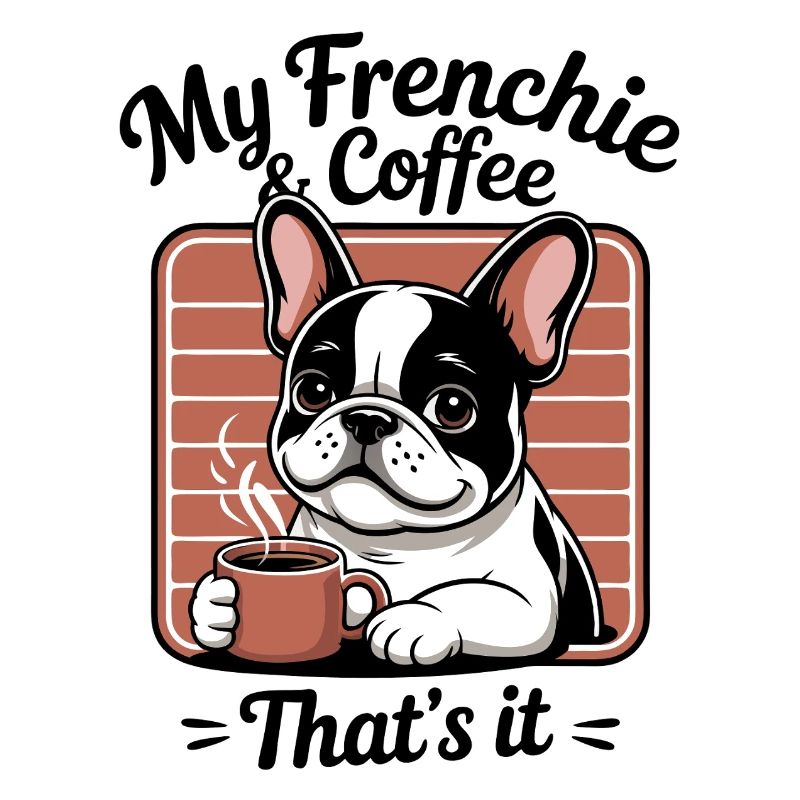 Frenchie bouledogue français dessin animé