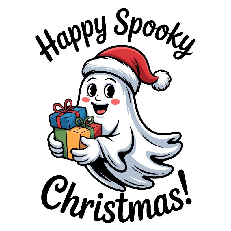 Weihnachtsgeist mit Geschenken