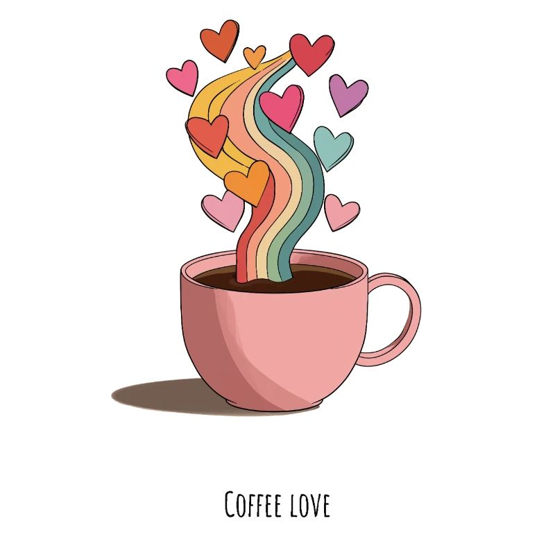 KaffeeLiebe Regenbogen Dampf