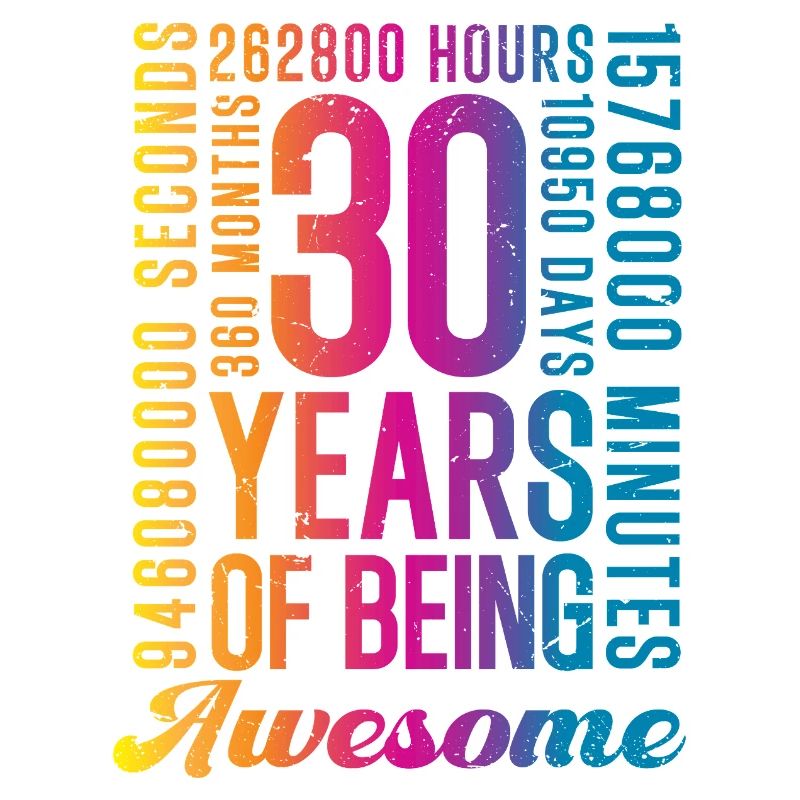 30 ans d’anniversaire