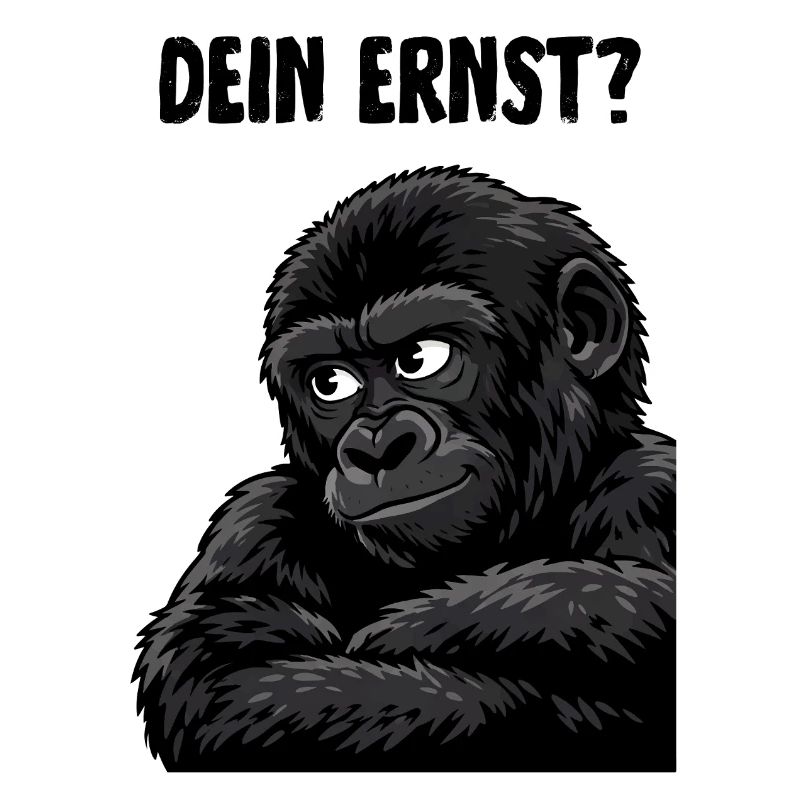 Affe mit skeptischem Blick - dein ernst?