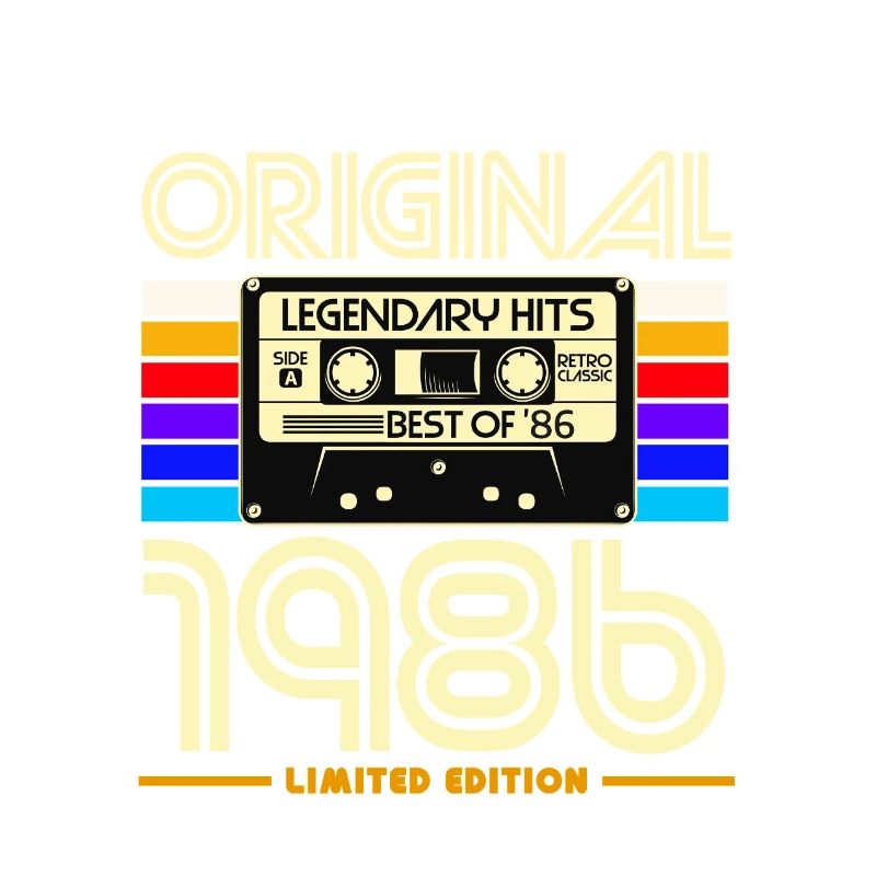 Original 1986 Édition limitée Cassette rétro