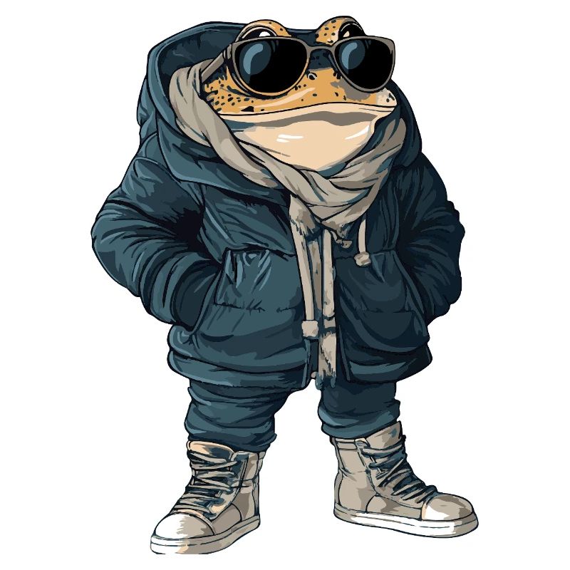 Frog Cool Winter