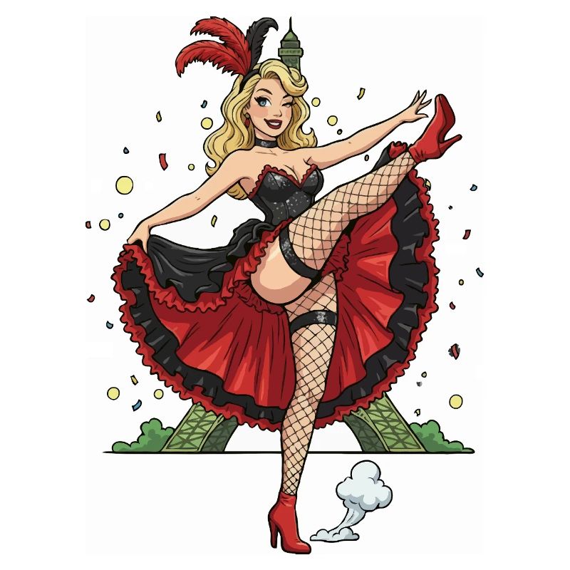 Paris cancan pinup