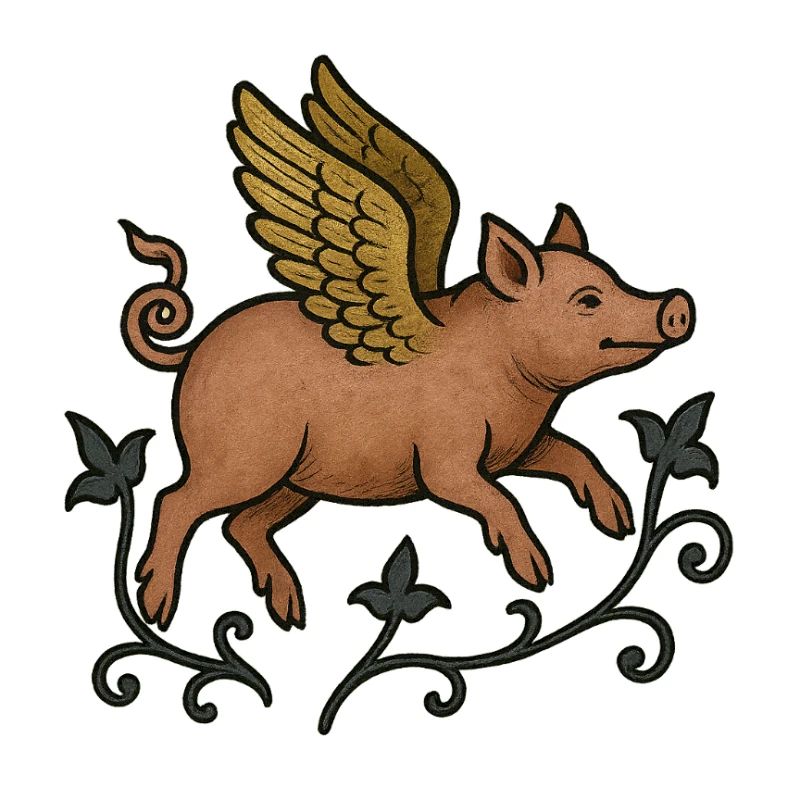 Winged pig MARGINALIA
