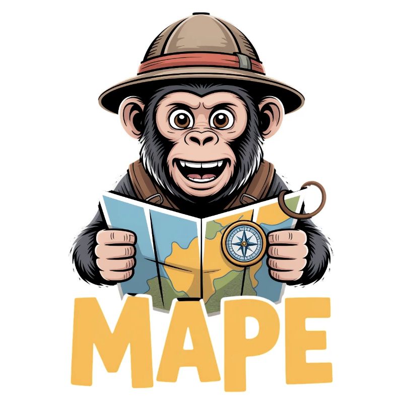MAPE Adventure Monkey Map Compass Explorer