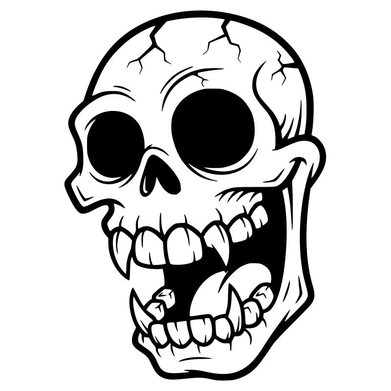 Mad Vampire Skull