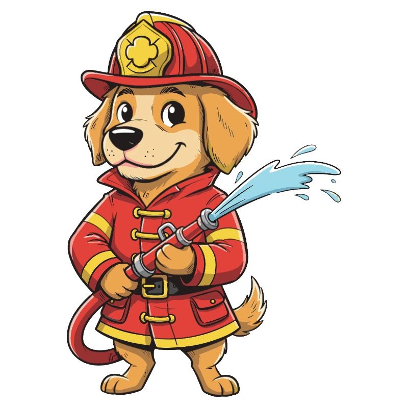 Chien pompier Héros du feu