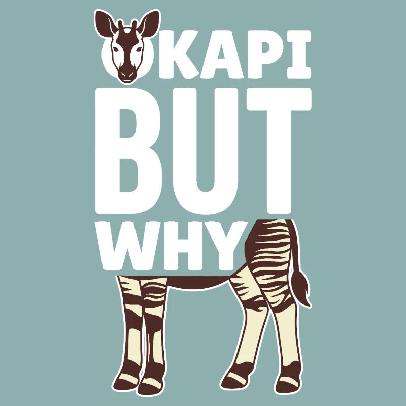 Okapi-liebhaber Okapi-tier Seltene Tierweltliebe