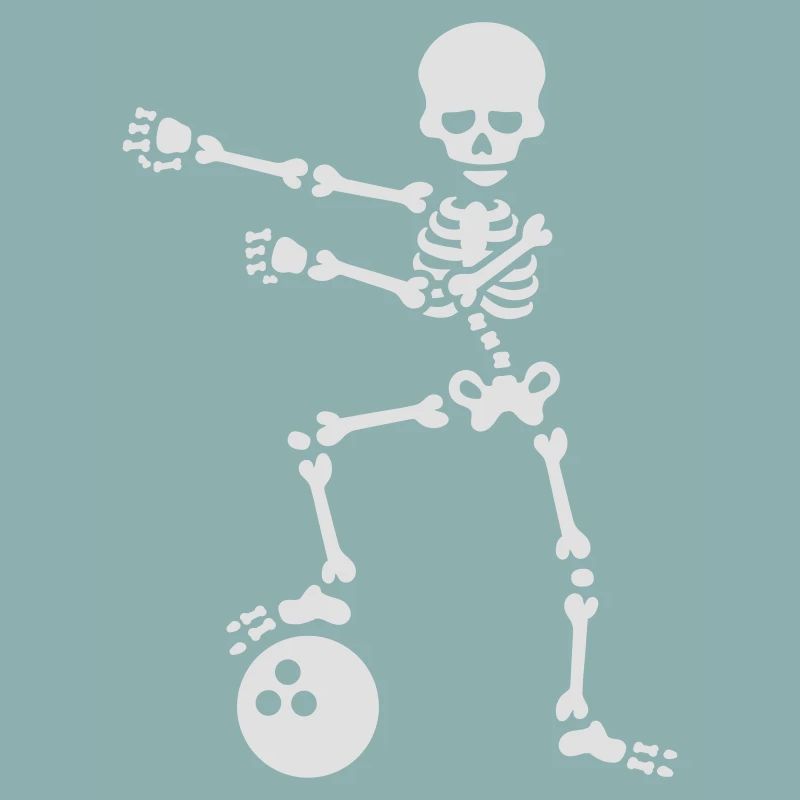 Bowling ball floss dance flossing skeleton