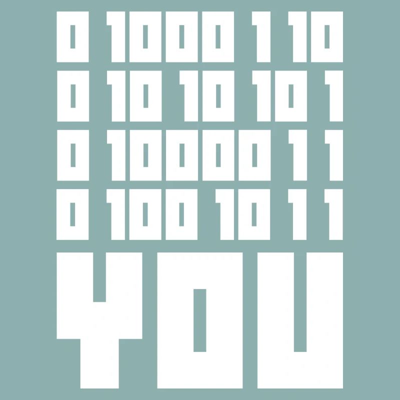 Code binaire F**k YOU – Geek Code & Nerd Humo