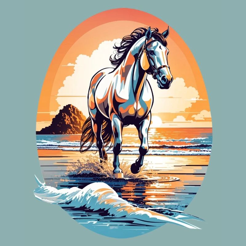Pferd am Strand