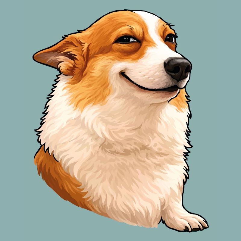 Corgi suffisant – Œil de chef avec attitude
