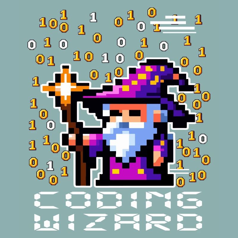 Zauberer-Pixel-Code