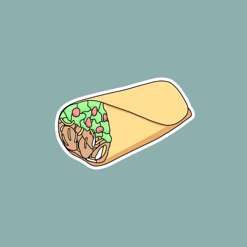 Conception d’autocollants Taco Wrap