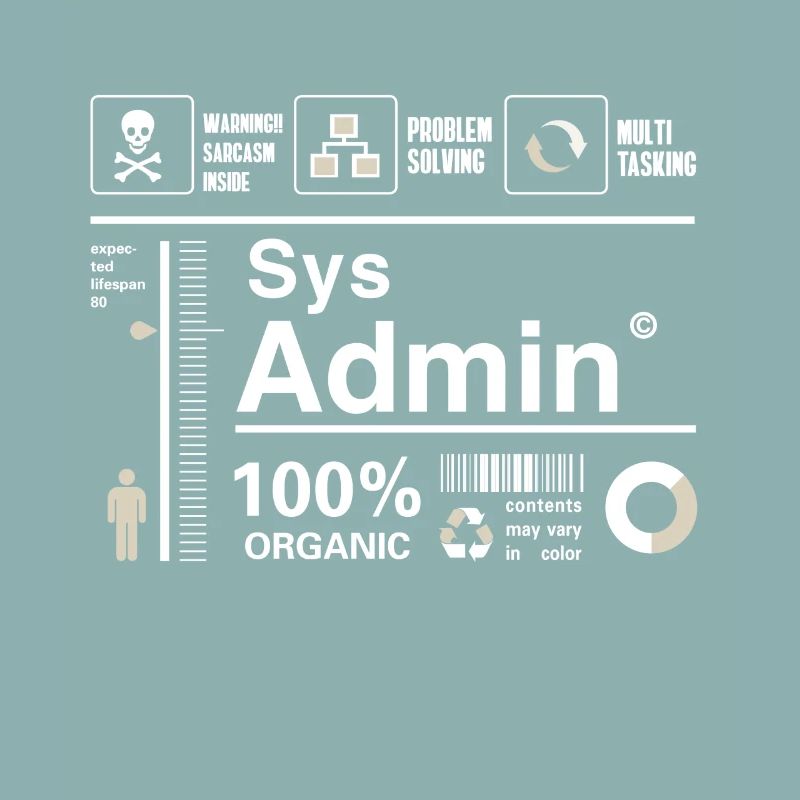 sys admin Inhalt Ironie Humor Computer Nerd pc cor
