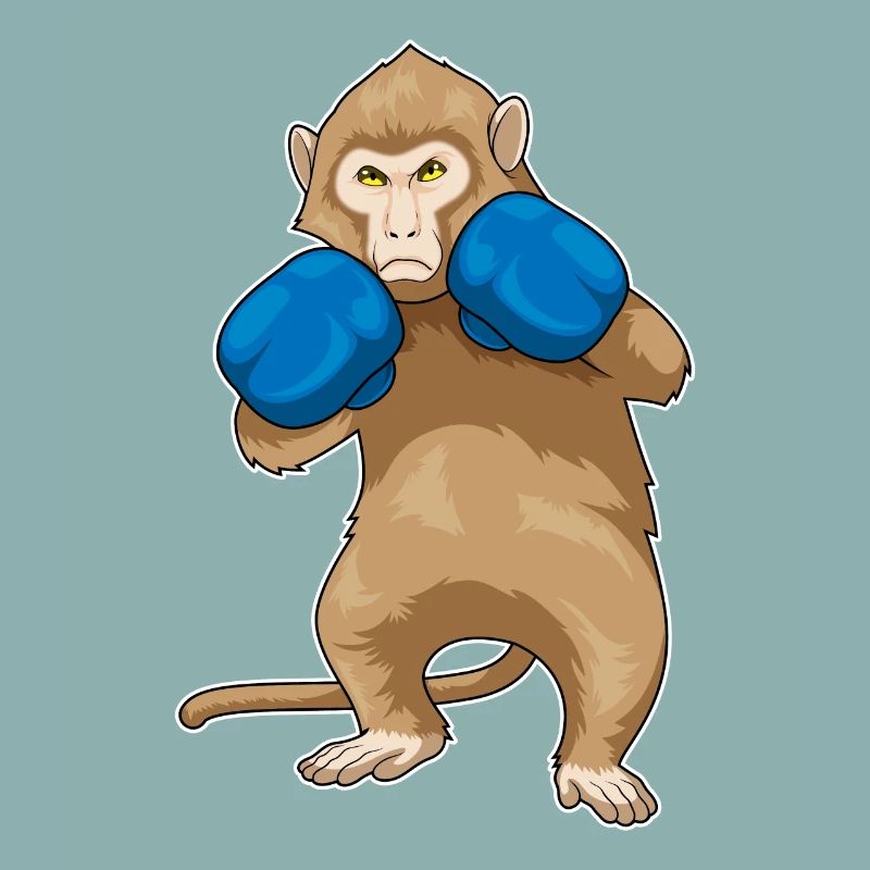 Monkey Boxer Gants de boxe Boxe Boxe