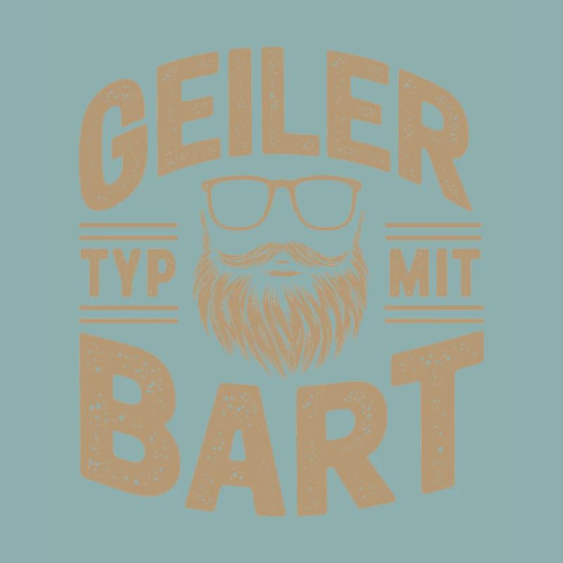 Geiler Typ Mit Bart Bartträger Barbier Vollbart