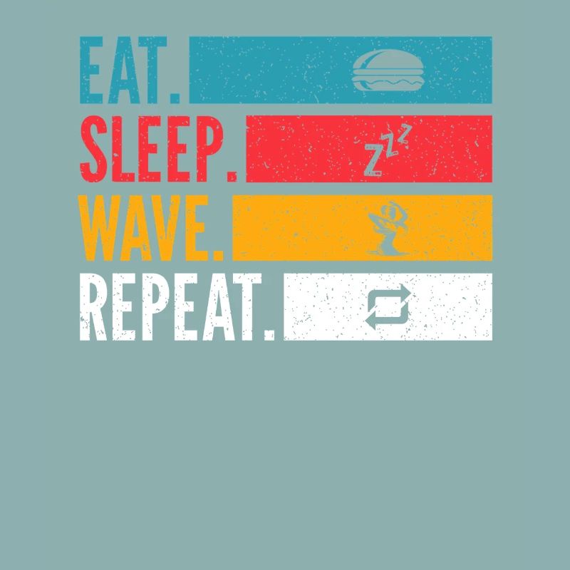 Manger dormir Wave Répéter la danse Design