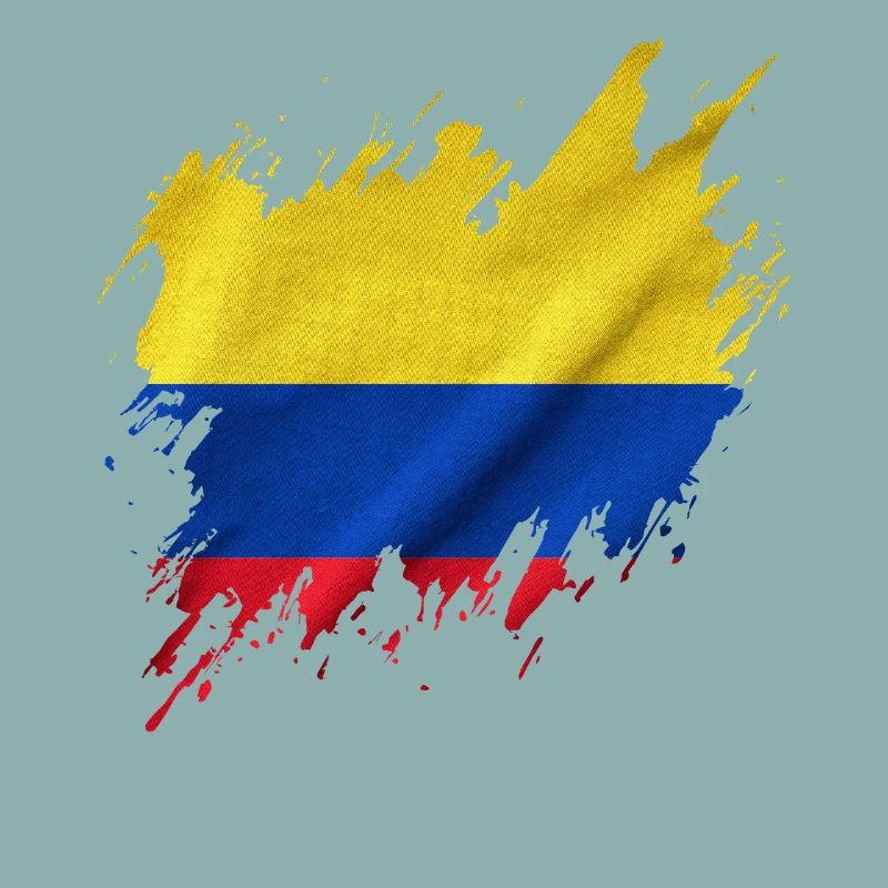 Drapeau de la Colombie, style déchiré
