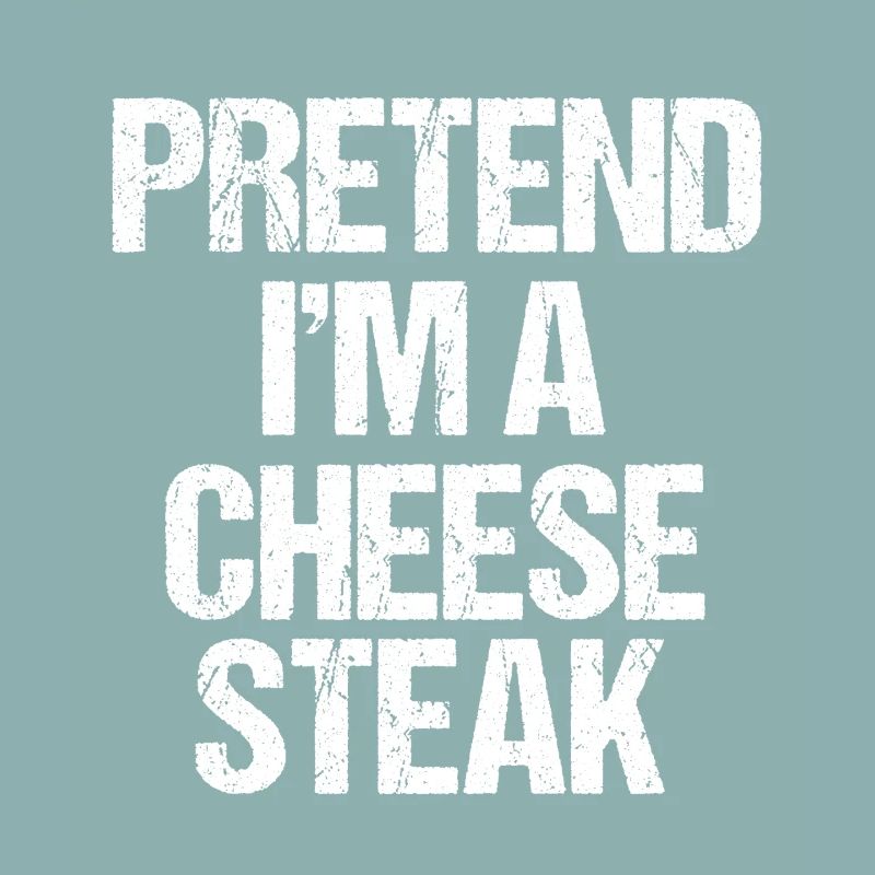 Tu so, als wäre ich ein Cheesesteak Lazy Text Kostüm