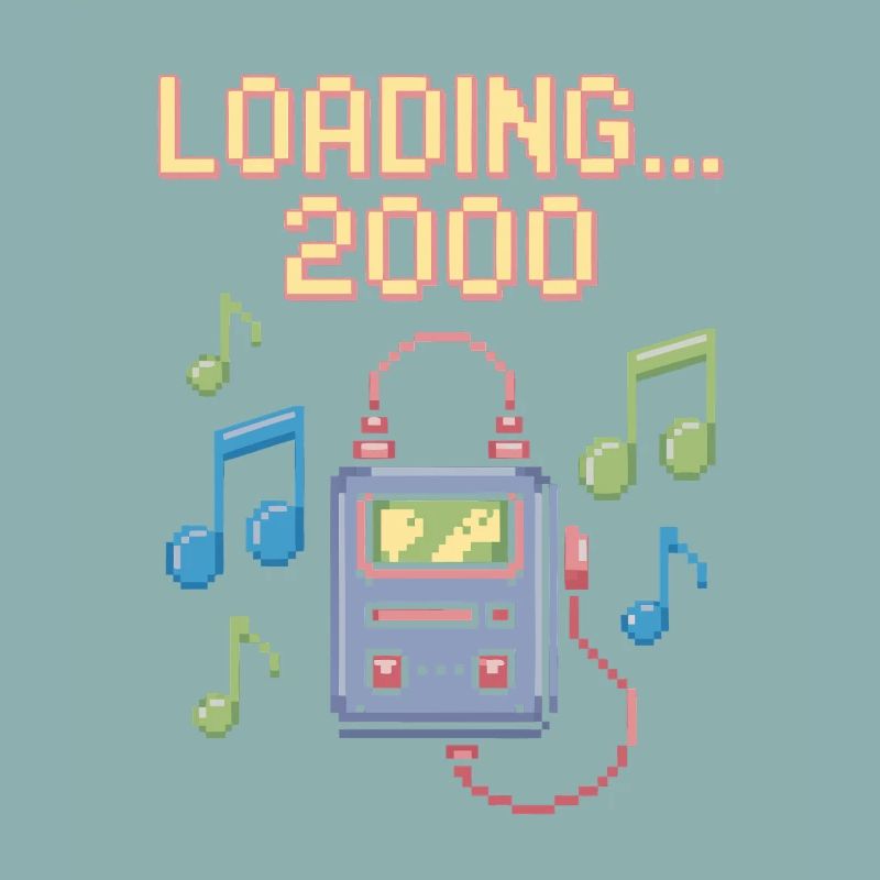 Retro Pixel Design – Loading 2000