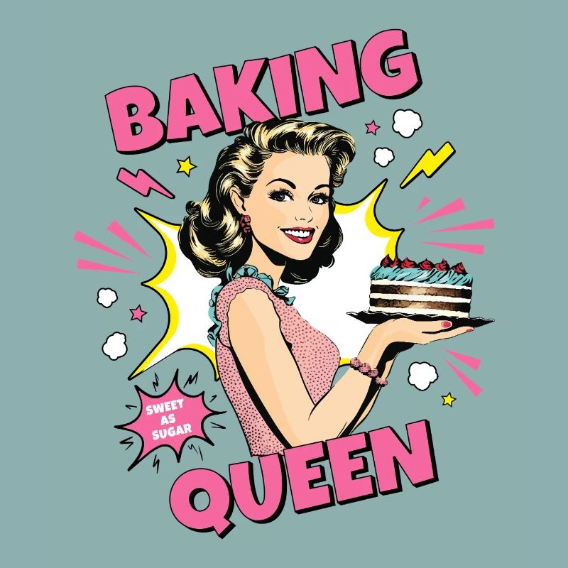 Baking Cake Baking Queen Baking Fairy Baker Pop Art