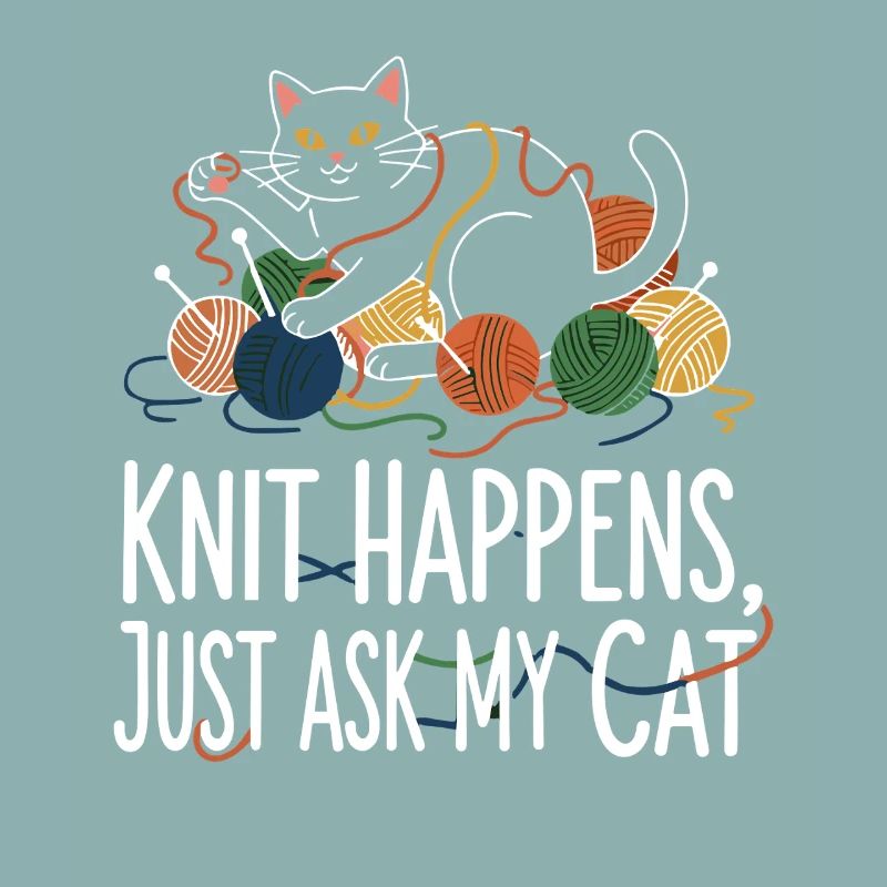 Le tricot arrive – Demandez à mon chat