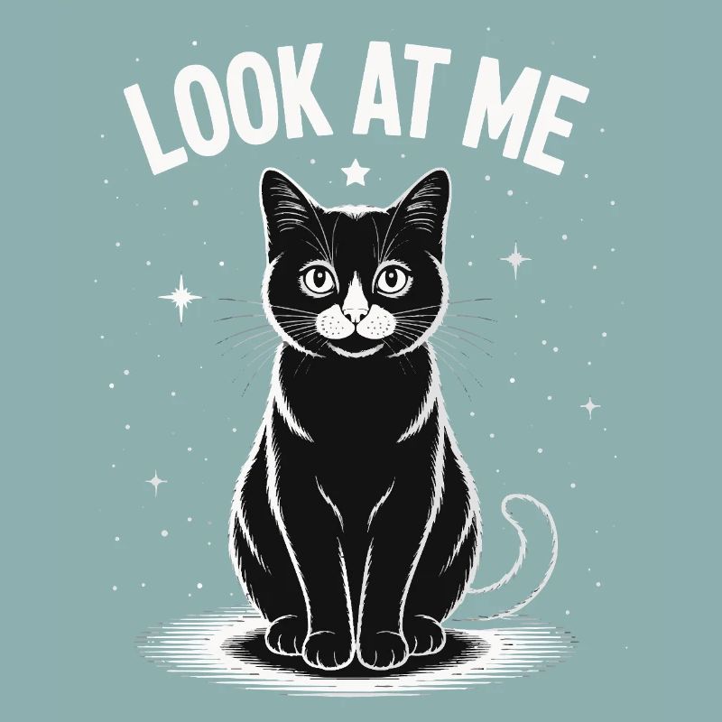 Regarde-moi - Ciel étoilé de chat