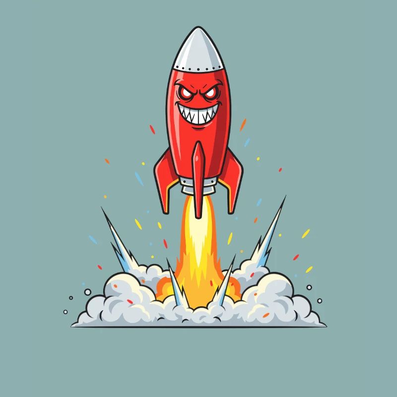 Angry Rocket Comic Character