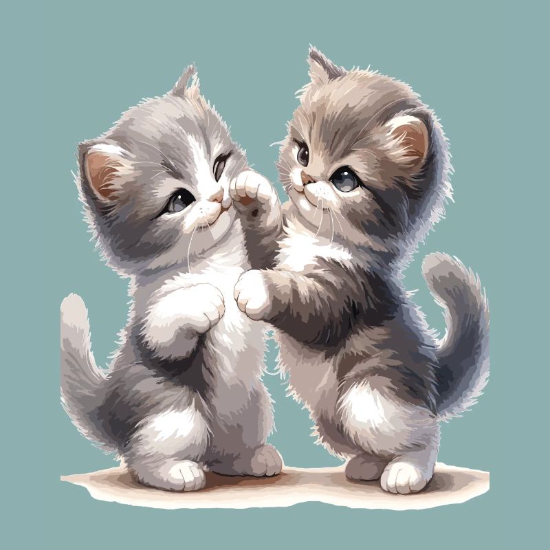 Kätzchenfreundschaft Illustration
