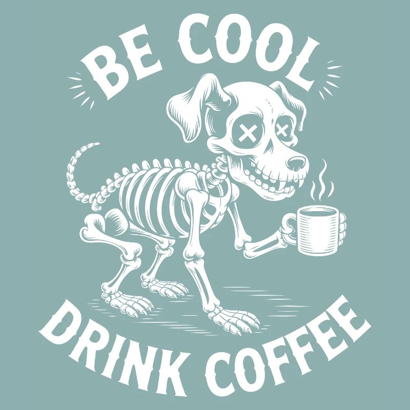 Sei cool, Kaffeeskelett-Welpe