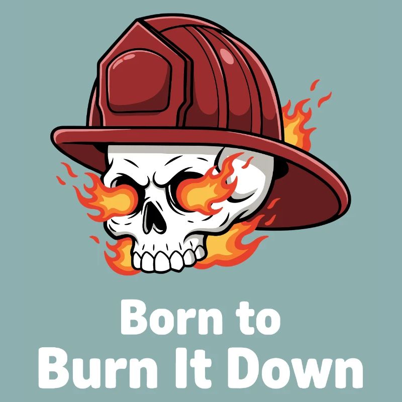 Born to Burn It Down Skull