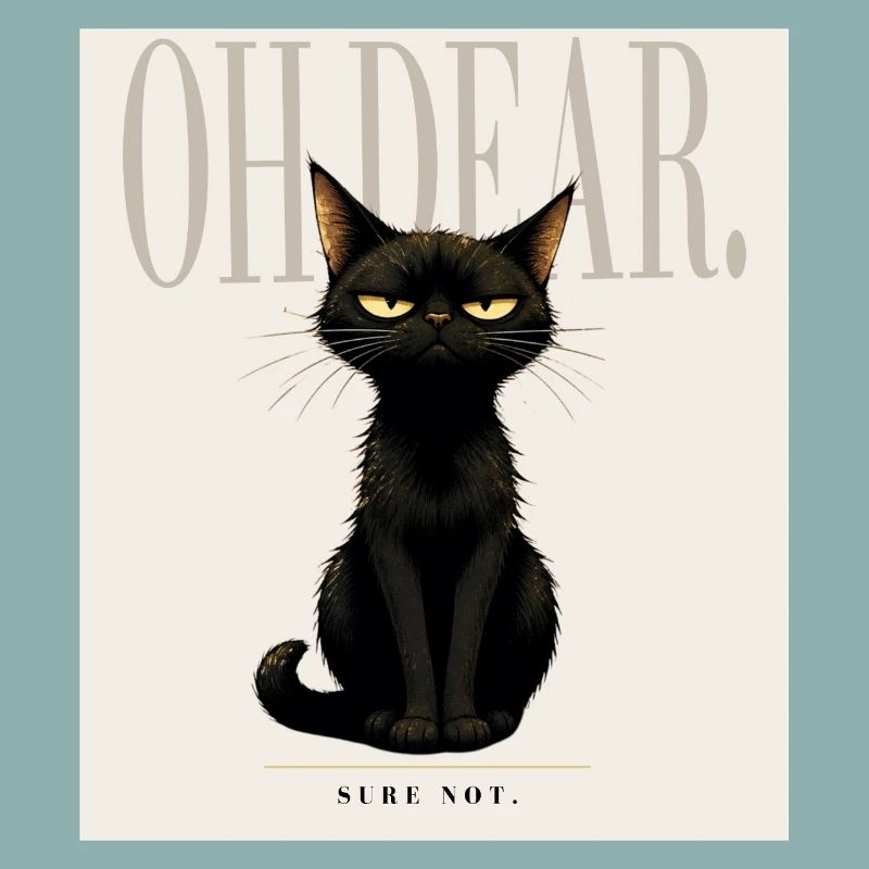 Disappointing. – Sarcastic Black Cat Design