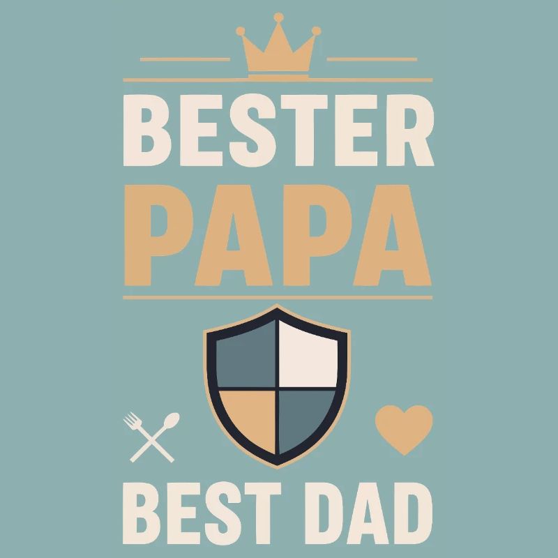Bester Papa Schild Design