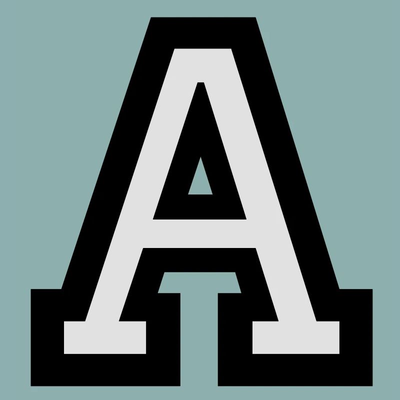 Letter A (bicolor)