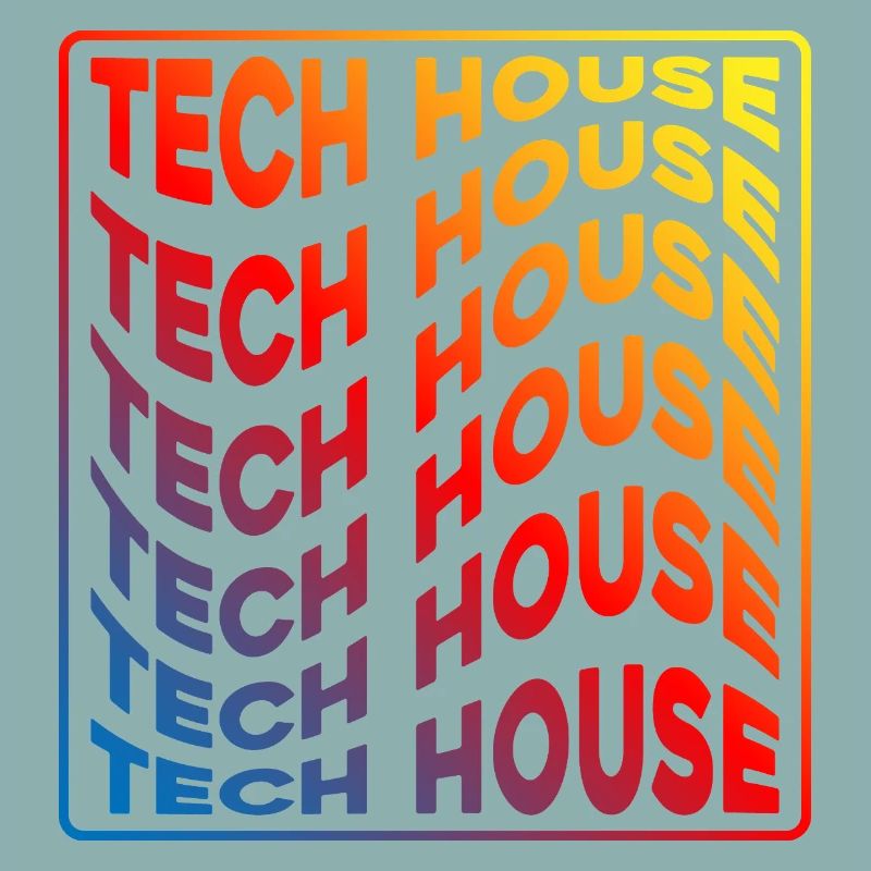 Tech House Neon Gradient Wiederholt sich