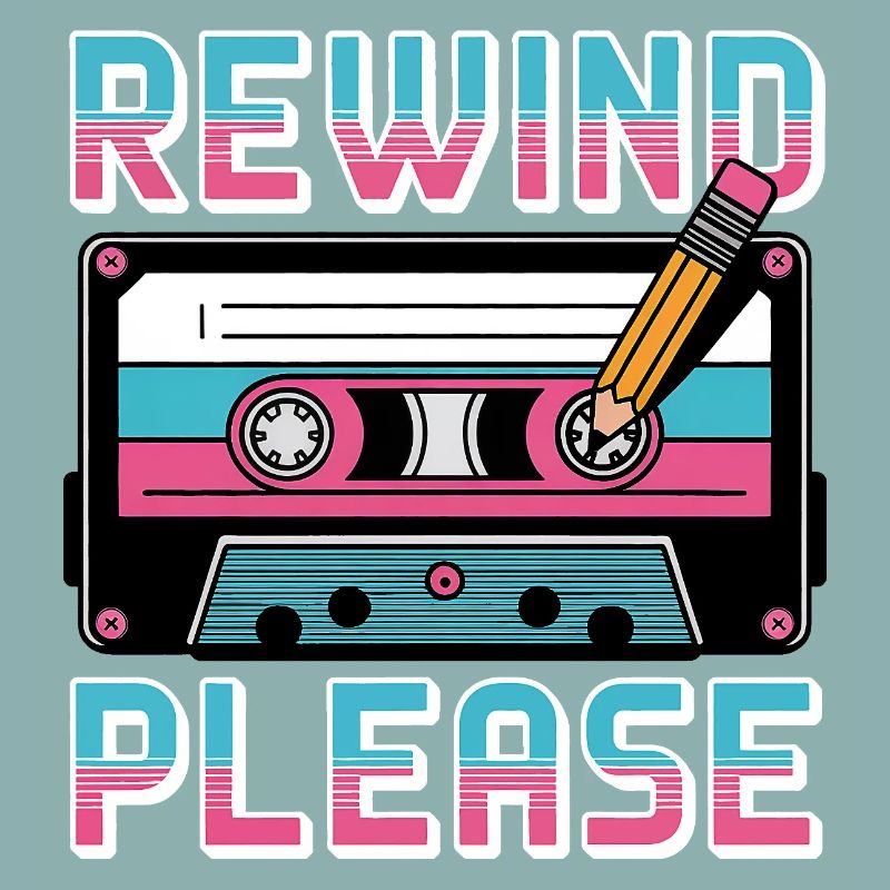 Rewind Please Kassette Retro