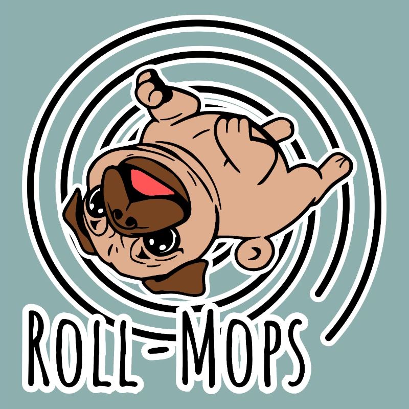 Rollender Mops - Ein Roll-Mops
