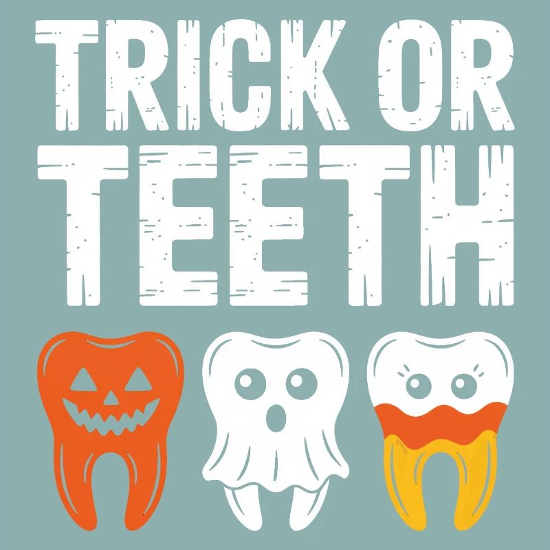 Trick oder Teeth Halloween-T-Shirt