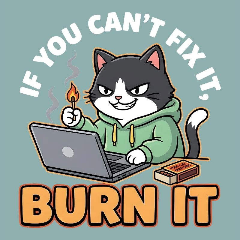 Burn It – Funny Saying for Programmers